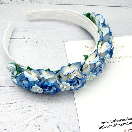 Navy and White Headband