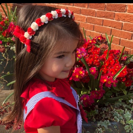 Red And White Headband
